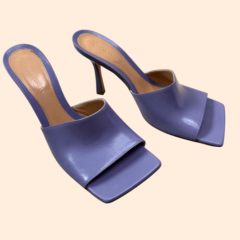 Bottega Veneta Stretch Mules Sandals Purple
